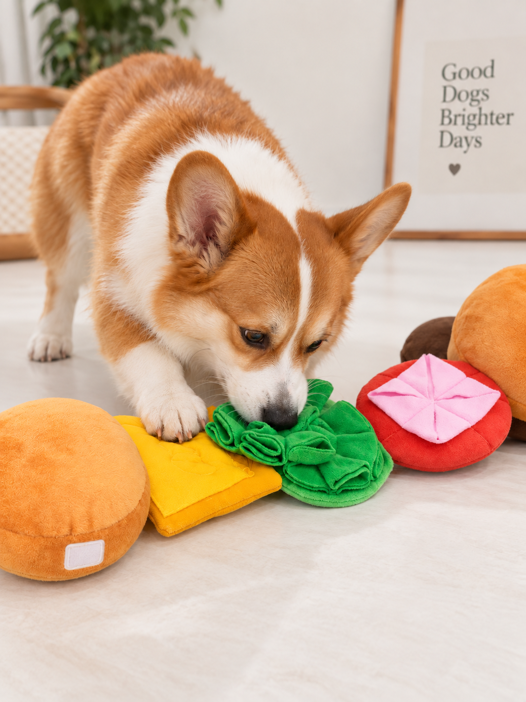 Hamburger Snuffle Toy