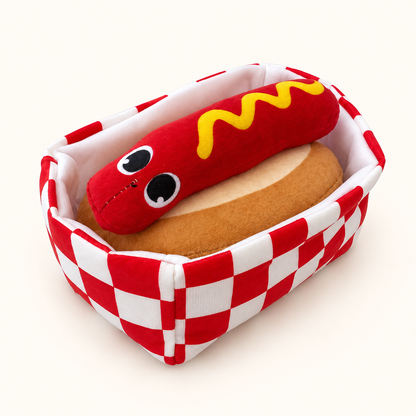 Hot Dog Snuffle Toy