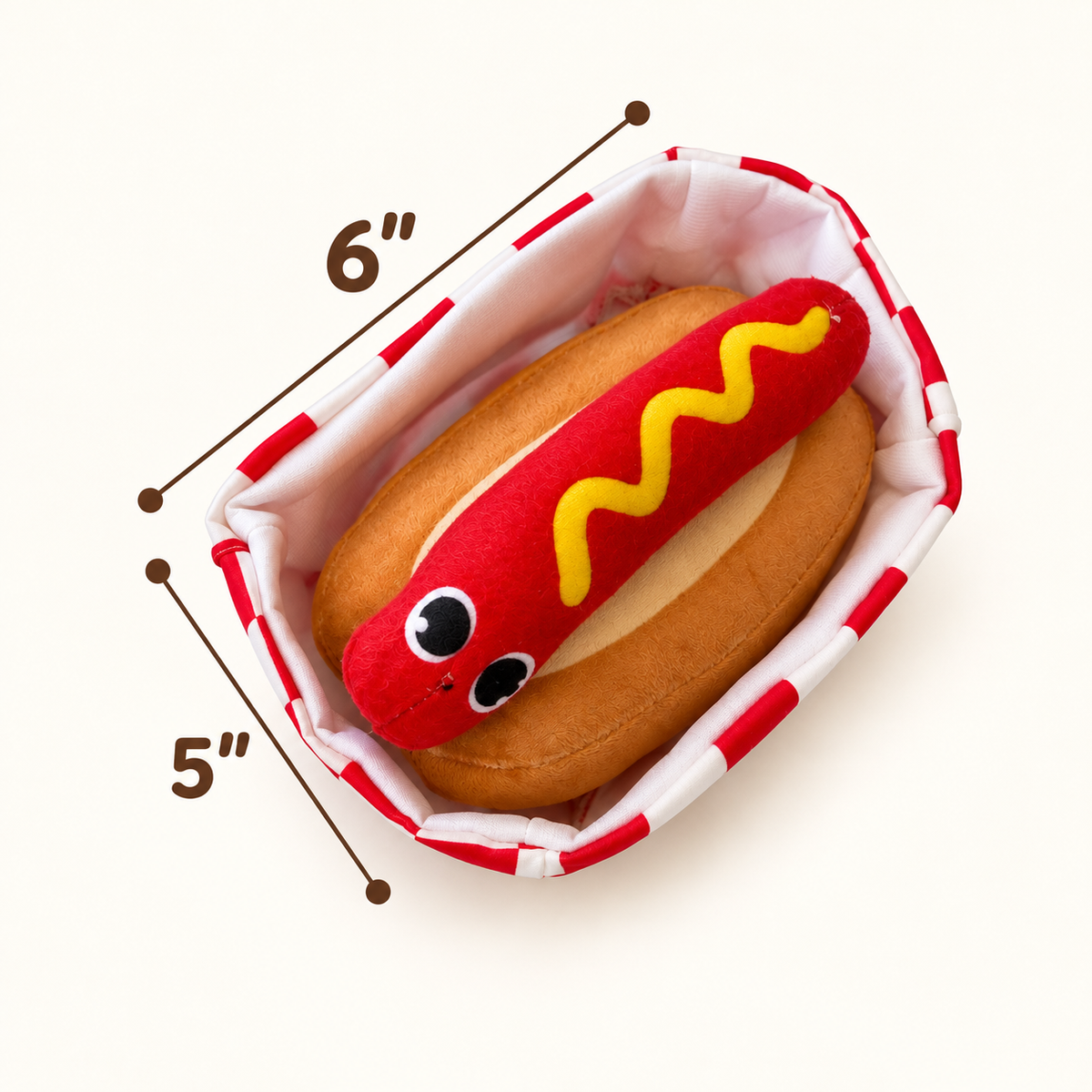 Hot Dog Snuffle Toy