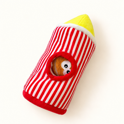 Squeaky Rocket Snuffle Toy